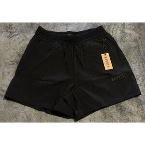 LARGE NoBull Men's Lite Split Short 5" in BLACK